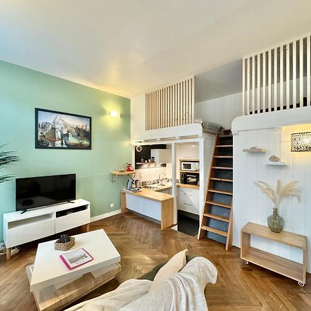 Le Noir Bois Et Blanc - Studio - Wifi - Centre Ville - Entree Autonome Quimper Bagian luar foto